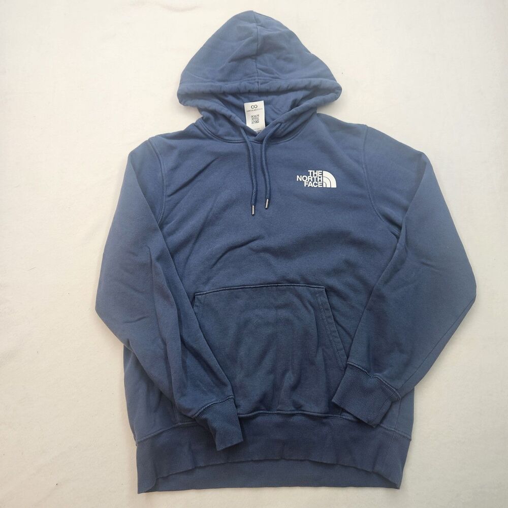 The North Face Men's Blue Pullover‎ Hoodie Size M Medium Never Stop Exploring